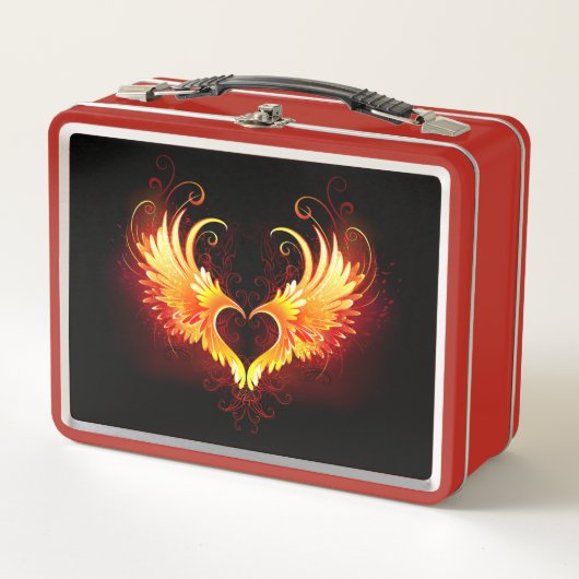Angel Fire Heart met Wings (Voorkant)
