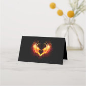 Angel Fire Heart met Wings (Achterkant)