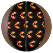 Angel Fire Heart met Wings Basketbal (Verticaal)