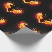 Angel Fire Heart met Wings Cadeaupapier (Hoek)