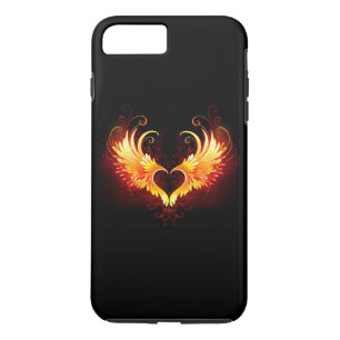 Angel Fire Heart met Wings iPhone 8 Plus / 7 Plus Hoesje