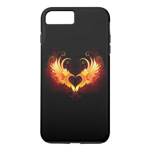 Angel Fire Heart met Wings Case-Mate iPhone Case (Achterkant)