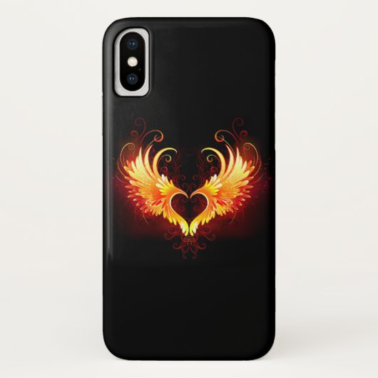 Angel Fire Heart met Wings Case-Mate iPhone Case (Achterkant)