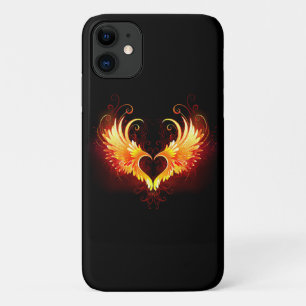 Angel Fire Heart met Wings iPhone 11 Hoesje