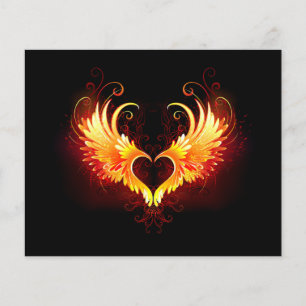 Angel Fire Heart met Wings Flyer