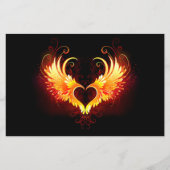 Angel Fire Heart met Wings Flyer (Voorkant)