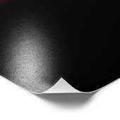 Angel Fire Heart met Wings Foto Afdruk (Hoek)