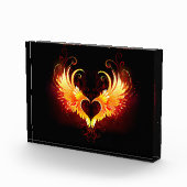 Angel Fire Heart met Wings Fotoblokken (Rechts)