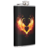 Angel Fire Heart met Wings Heupfles (Rechts)