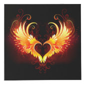 Angel Fire Heart met Wings Kubus (Voorkant)