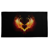Angel Fire Heart met Wings Kussensloop (Voorkant-Rechts)