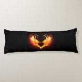 Angel Fire Heart met Wings Lichaamskussen (Achterkant)