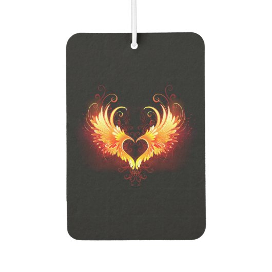 Angel Fire Heart met Wings Luchtverfrisser (Voorkant)