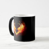 Angel Fire Heart met Wings Magische Mok (Voorkant links)