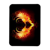 Angel Fire Heart met Wings Magneet (Verticaal)