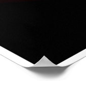 Angel Fire Heart met Wings Poster (Hoek)