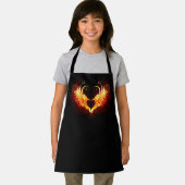 Angel Fire Heart met Wings Schort (Insitu)