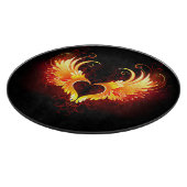 Angel Fire Heart met Wings Snijplank (Hoek)