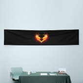 Angel Fire Heart met Wings Spandoek (Beurs)