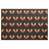 Angel Fire Heart met Wings Stof (Fat Quarter)