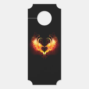 Angel Fire Heart with Wings