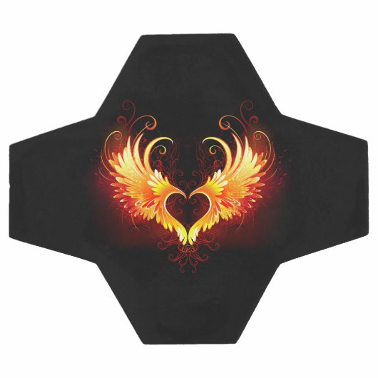 Angel Fire Heart with Wings (Plat)