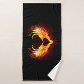Angel Fire Heart with Wings (Serviette de bain)