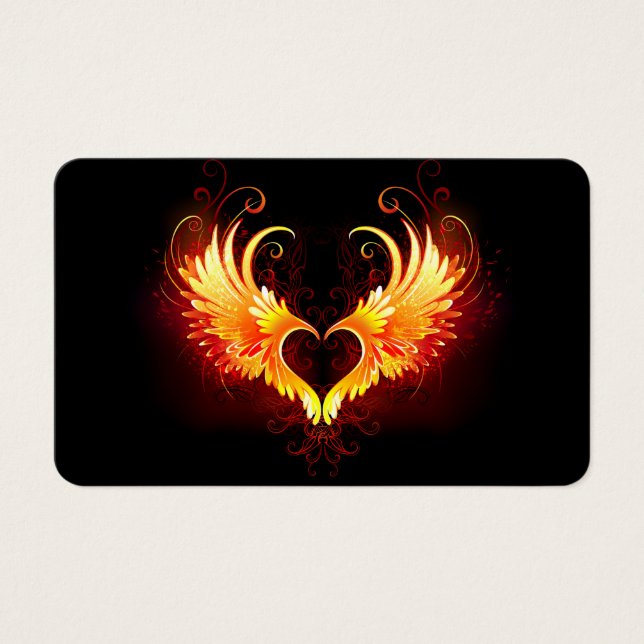 Angel Fire Heart with Wings (Devant)