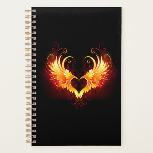Angel Fire Heart with Wings (Devant)