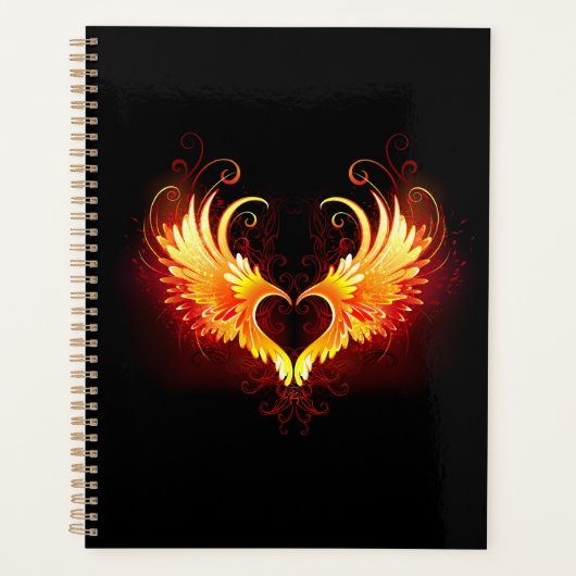 Angel Fire Heart with Wings (Devant)