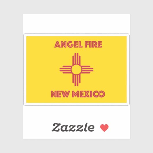 Angel Fire New Mexico Sticker (Vel)