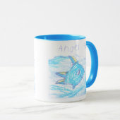 Angel Fish Mok - Kinder kunst Mok (Voorkant rechts)