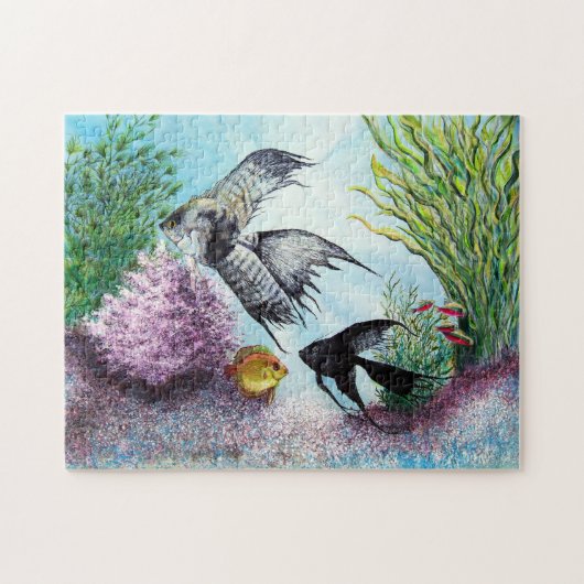 Angel Fish Puzzle Legpuzzel (Horizontaal)