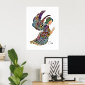 Angel Flight Poster in White (Thuiskantoor)