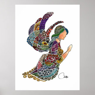 Angel Flight Poster in White