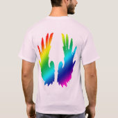 Angel Flying Wings-Rainbow T-shirt (Achterkant)