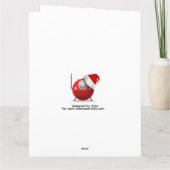 angel Folded Greeting Card Kaart (Achterkant)