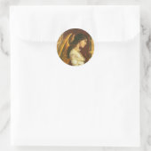 Angel Fresco Design Ronde Sticker (Tas)