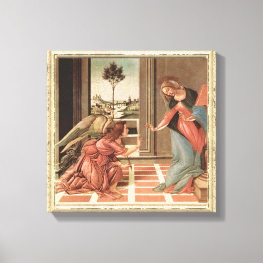 Angel Gabriel en Mary Canvas Afdruk (Voorkant)