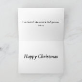 Angel Gabriel Kersttekening Feestdagen Kaart (Binnen)