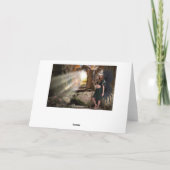 Angel "Gatekeeper" Kerst Kaart (Achterkant)