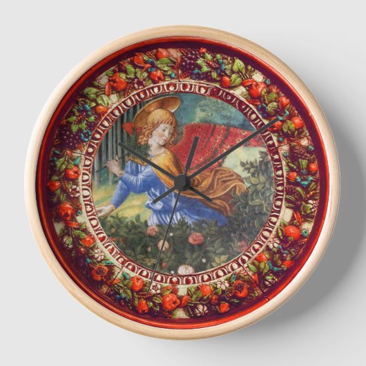 Angel Gathering Flowers Red Floral Crown Kerstmis (Voorkant)
