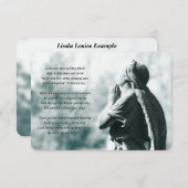 angel gebeddenherdenkingsdiensten kaart (Voorkant / Achterkant)