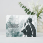 angel gebeddenherdenkingsdiensten kaart (Staand voorkant)