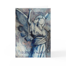 Angel Gepersonaliseerde Happy Birthday Art Kaart