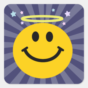 Angel-gezicht Vierkante Sticker