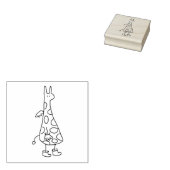Angel Giraffe Doodle Rubberstempel (Gestempeld)