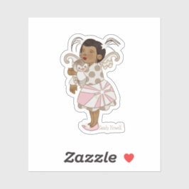 Angel Girl en Uil Sticker