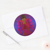 Angel Girl Ronde Sticker (Envelop)
