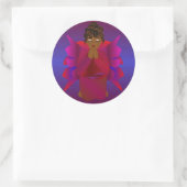 Angel Girl Ronde Sticker (Tas)